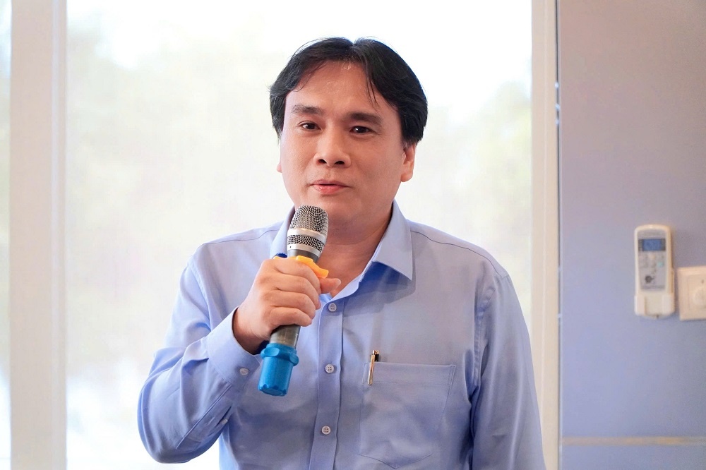 Bí thư Đảng ủy, Tổng giám đốc Nguyễn Xuân Cường phát biểu chỉ đạo tại hội nghị Công đoàn PV Drilling tổng kết hoạt động năm 2024 và triển khai nhiệm vụ năm 2025