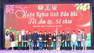 Mang "Xuân nghĩa tình Dầu khí - Tết ấm áp, sẻ chia" đến với người lao động NSRP