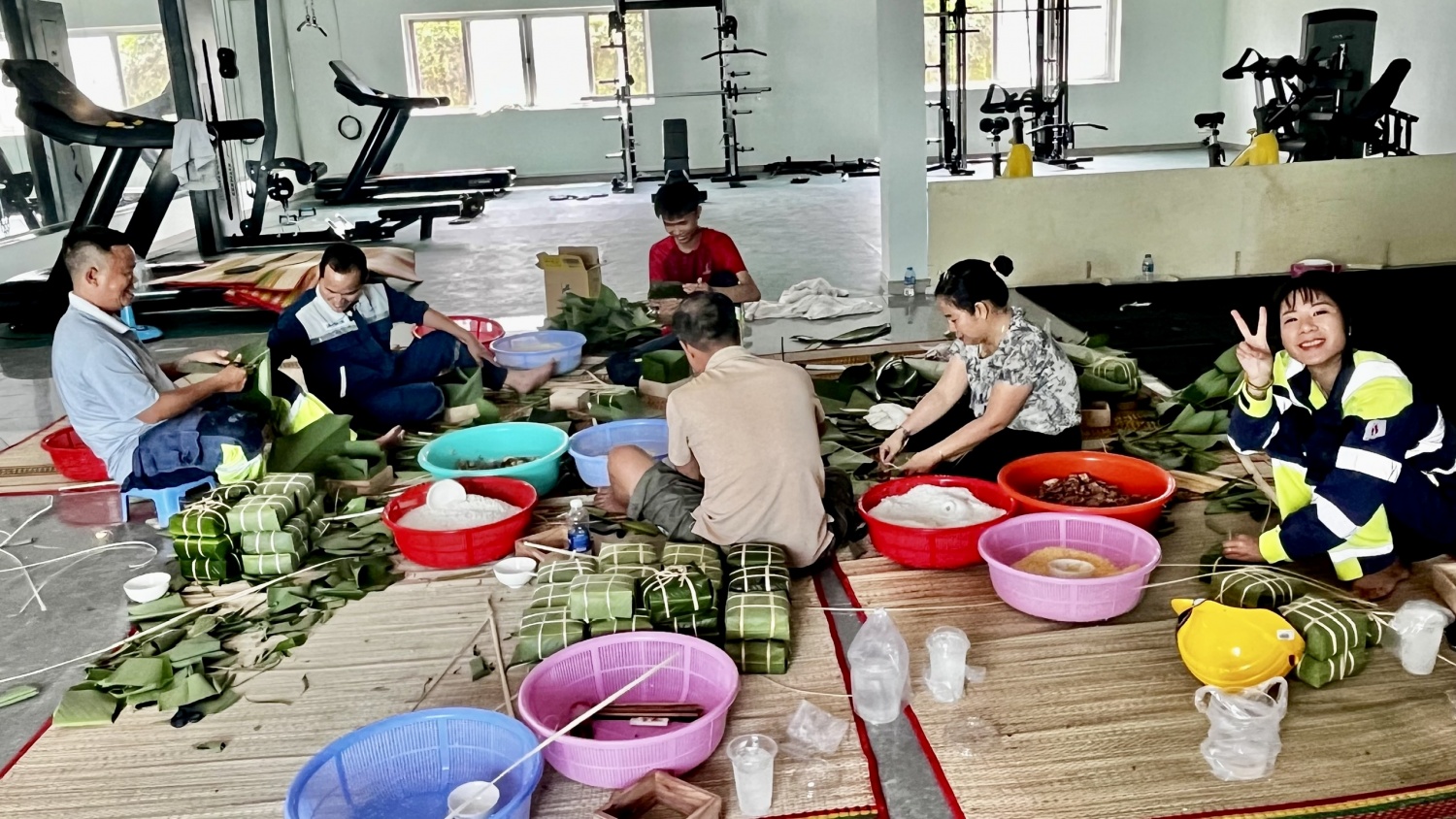 Xuân ấm áp trên công trường NMNĐ Sông Hậu 1