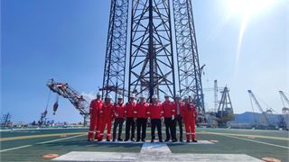 Ban lãnh đạo PV Drilling thăm giàn PV DRILLING VIII