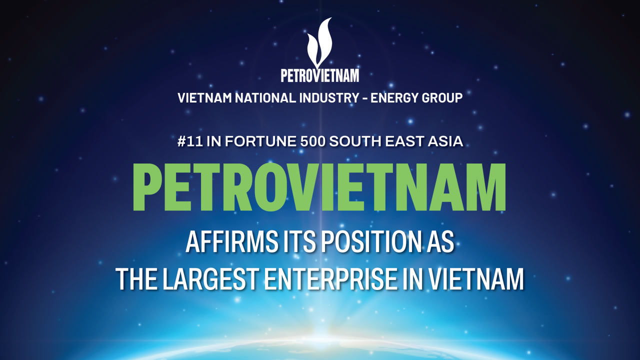 #11 in Fortune 500 South East Asia: Petrovietnam affirms its position as the largest enterprise in Vietnam