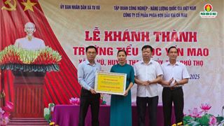 PVCFC khánh thành ngôi trường tiểu học mới cho những ước mơ trẻ thơ ở miền quê Phú Thọ