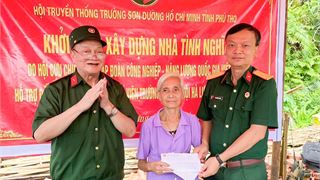 Hội CCB Petrovietnam trao tặng nhà tình nghĩa cho người có công với cách mạng tại tỉnh Phú Thọ