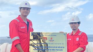 Gắn biển công trình thanh niên cấp Trung ương Đoàn cho công trình của Tuổi trẻ PVEP-POC