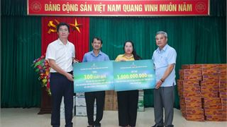 Petrovietnam kịp thời sẻ chia khó khăn với người dân xã Con Cuông sau bão số 3 Wipha