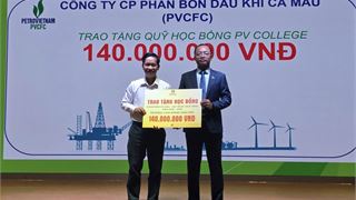 PVCFC "chắp cánh ước mơ" cho học sinh PV College từ "Hạt ngọc mùa vàng"