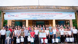 PVI khánh thành công trình cấp nước sinh hoạt cho nhân dân bản Co Pục, xã Thanh Nưa, tỉnh Điện Biên