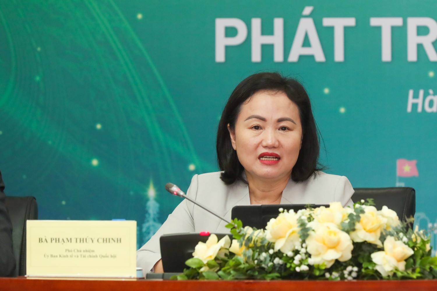 Bà Phạm Thúy Chinh - Phó Chủ nhiệm Ủy ban Kinh tế và Tài chính của Quốc hội.