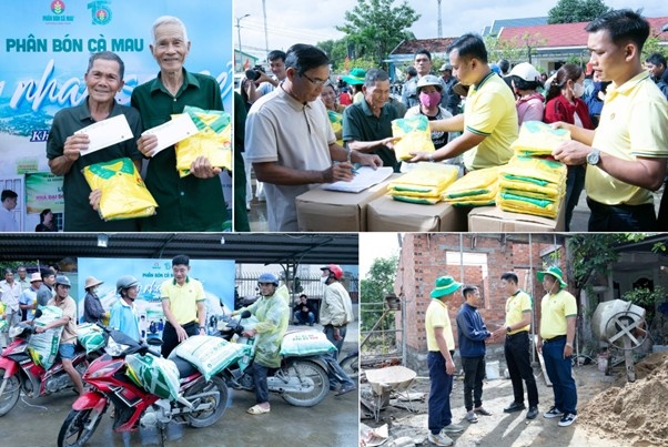 Phân bón Cà Mau hỗ trợ bà con Khánh Hòa khắc phục khó khăn sau mưa lũ”