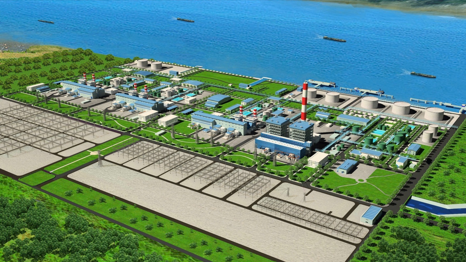 Phối cảnh Trung tâm điện lực Ô Môn