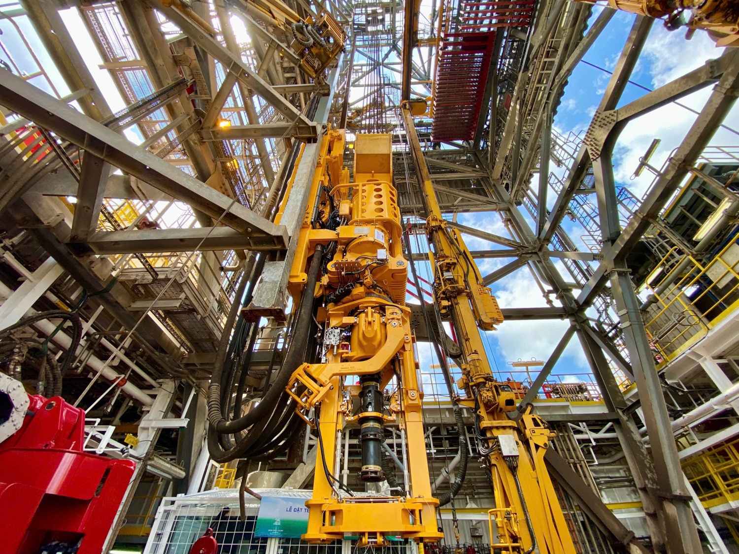 Khu vực tháp khoan của giàn PV DRILLING IX.
