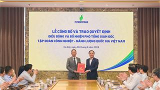 Đồng chí Cao Hoài Dương được bổ nhiệm giữ chức Phó Tổng Giám đốc Petrovietnam