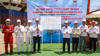 PVSM quyết tâm hoàn thành và bàn giao giàn khoan Tam Đảo 05 trong 55 ngày đêm