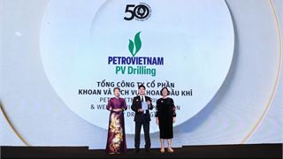 PV Drilling được vinh danh trong Top VIX50 và Top 50 Doanh nghiệp phát triển bền vững