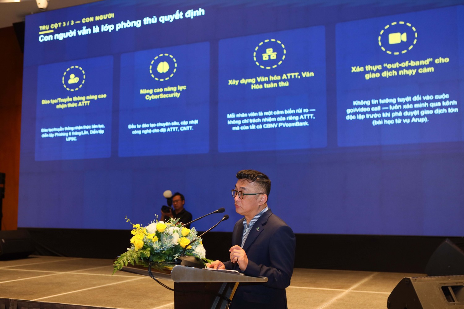 Phó Tổng Giám đốc PETROVIETNAM Phan Tử Giang yêu cầu người đứng đầu các đơn vị trực tiếp chỉ đạo công tác an ninh mạng.
