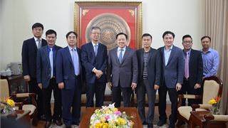 Chủ tịch Nguyễn Hoàng Anh tiếp đoàn công tác Công ty Samsung Engineering