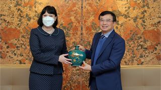 Petrovietnam Chairman of the Board of Directors Hoang Quoc Vuong receives Romanian Ambassador to Vietnam