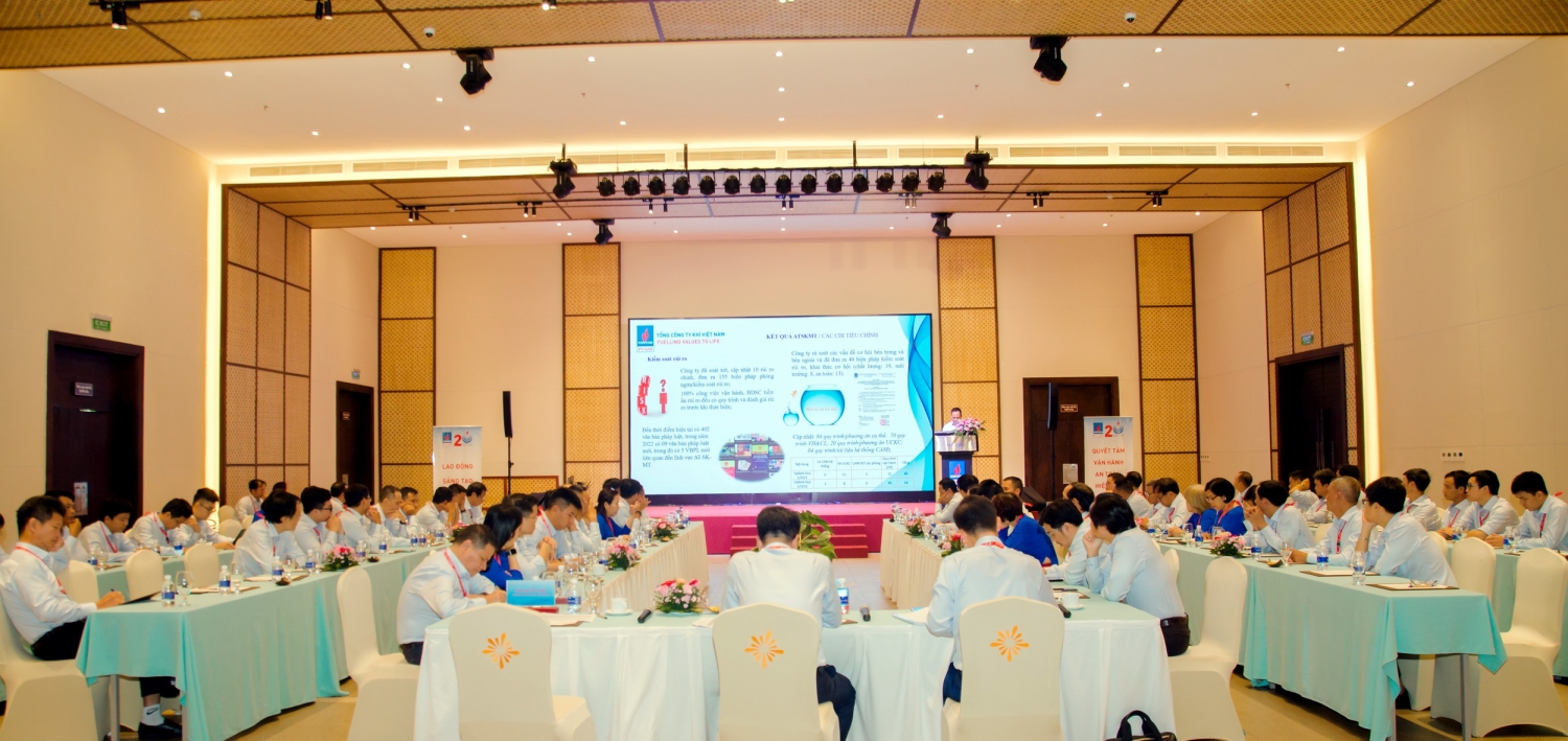 Hội nghị An toàn - Sức khỏe - Môi trường năm 2022 của KĐN được tổ chức nghiêm túc, khẩn trương và hiệu quả Hội nghị An toàn - Sức khỏe - Môi trường năm 2022 của KĐN được tổ chức nghiêm túc, khẩn trương và hiệu quả