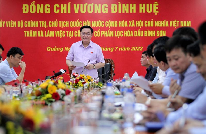 Chủ tịch Quốc hội Vương Đình Huệ: BSR đặt nền móng cho sự phát triển ngành lọc hóa dầu Việt Nam