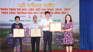 CĐ DKVN tổng kết 5 năm phong trào thi đua liên kết trên công trường NMNĐ Sông Hậu 1