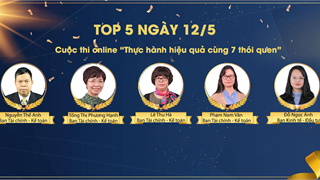 Bất ngờ ngày nước rút: Kết quả ngày 12/5 cuộc thi online “Thực hành hiệu quả cùng 7 thói quen”