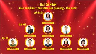 Cùng thành công qua cuộc thi online "Thực hành hiệu quả cùng 7 thói quen"
