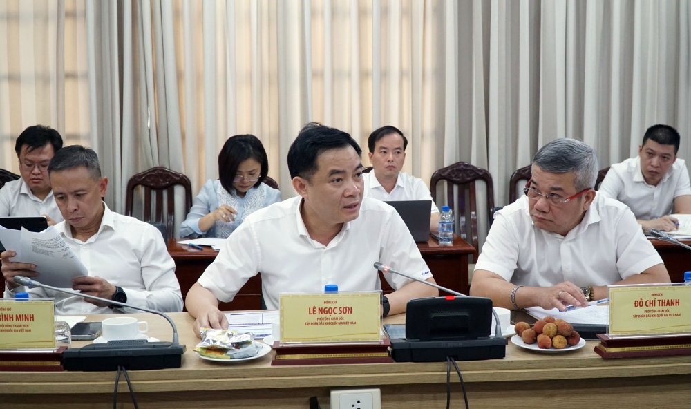 Phó Tổng giám đốc Petrovietnam Lê Ngọc Sơn phát biểu Phó Tổng giám đốc Petrovietnam Lê Ngọc Sơn phát biểu