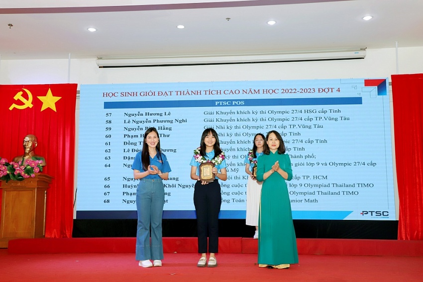 PTSC tổ chức lễ tuyên dương học sinh giỏi tiêu biểu lần thứ IX, năm học 2022-2023 PTSC tổ chức lễ tuyên dương học sinh giỏi tiêu biểu lần thứ IX, năm học 2022-2023