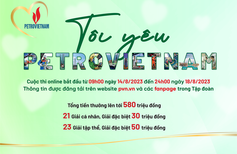 Petrovietnam tổ chức cuộc thi “Tôi yêu Petrovietnam”
