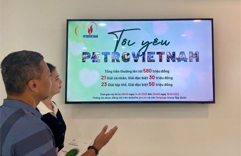 Người lao động Dầu khí tích cực hưởng ứng cuộc thi "Tôi yêu Petrovietnam"