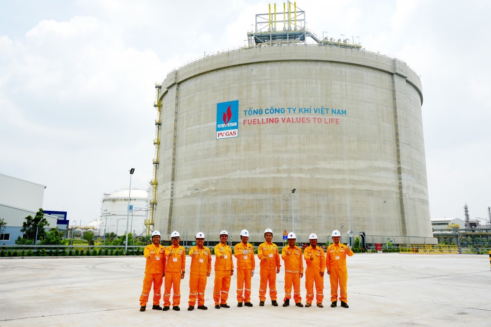 Niềm tự hào của các thành viên tham gia hoàn thành xây dựng Kho chứa LNG Thị Vải –  Trái tim của chuỗi dự án, được coi là hạng mục phức tạp nhất và lần đầu tiên được thi công tại Việt Nam