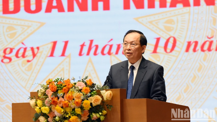  [Ảnh] Thường trực Chính phủ gặp mặt đại diện doanh nhân Việt Nam ảnh 10