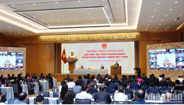  [Ảnh] Thường trực Chính phủ gặp mặt đại diện doanh nhân Việt Nam ảnh 13
