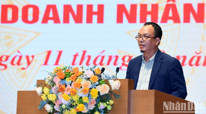  [Ảnh] Thường trực Chính phủ gặp mặt đại diện doanh nhân Việt Nam ảnh 6