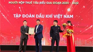 Petrovietnam honored typical tax payer in 2020 - 2022 period