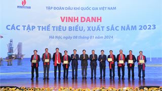 Vinh danh các tập thể xuất sắc đóng góp vào sự phát triển bền vững và tăng trưởng của Petrovietnam
