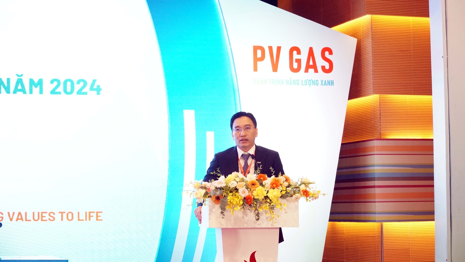 Chủ tịch HĐQT PV GAS Nguyễn Thanh Bình phát biểu Chủ tịch HĐQT PV GAS Nguyễn Thanh Bình phát biểu