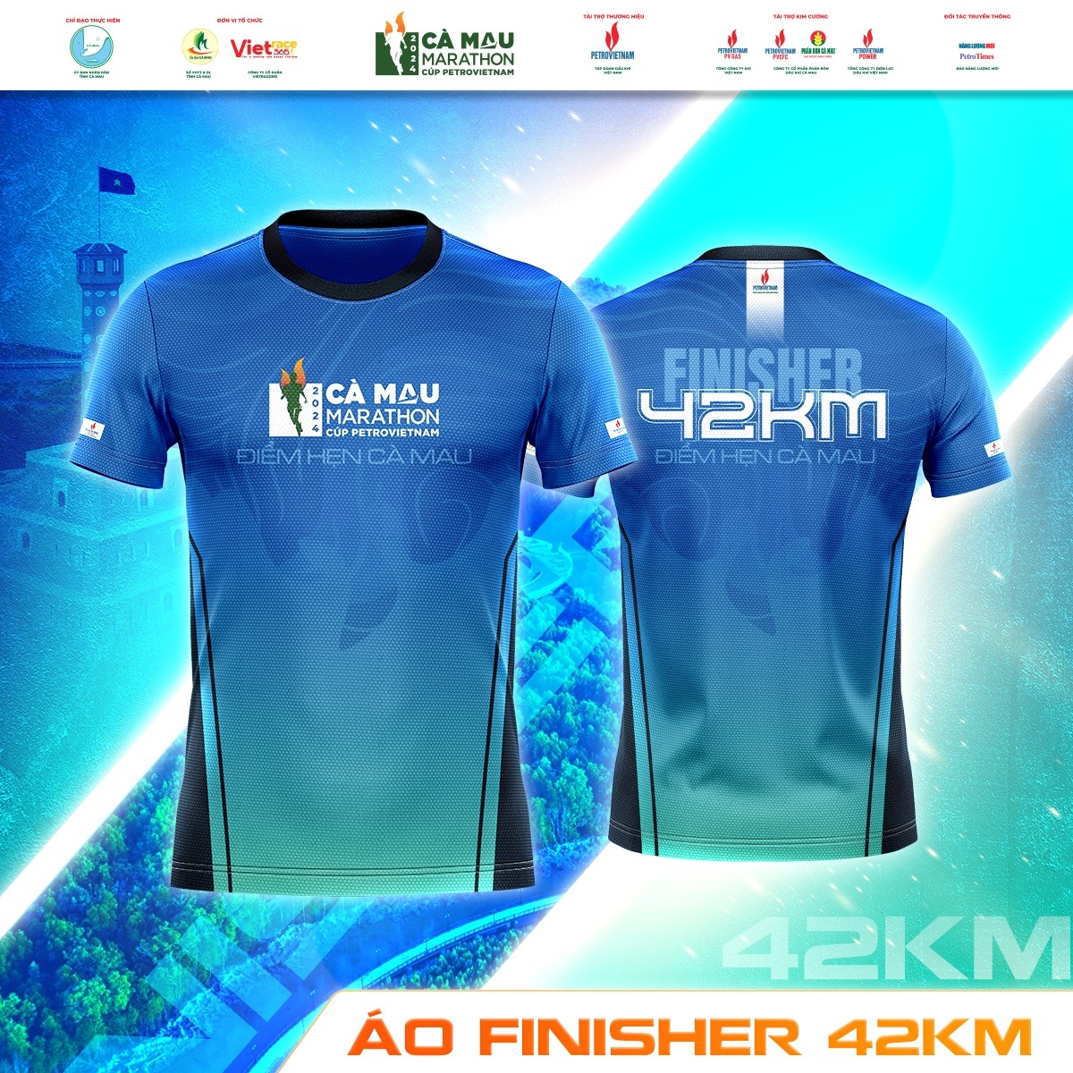 BTC Giải Marathon - Cà Mau 2024 Cúp Petrovietnam công bố mẫu áo Finisher BTC Giải Marathon - Cà Mau 2024 Cúp Petrovietnam công bố mẫu áo Finisher