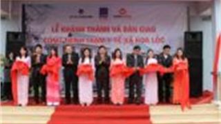 Bàn giao trạm y tế và gắn biển “Công trình Dầu khí” tại Thanh Hóa