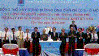Động thổ xây dựng Đường ống dẫn khí Lô B – Ô Môn