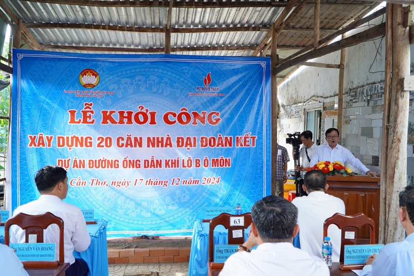 Khởi công 120 căn nhà Đại đoàn kết vùng Tây Nam Bộ: Ấm áp nghĩa tình dầu khí