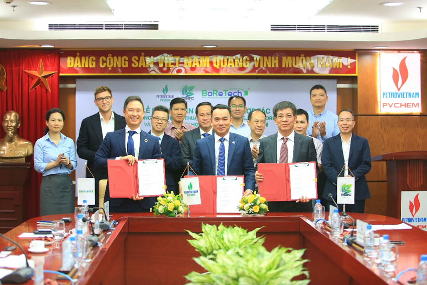 PVChem, BoReTech và NSEC hợp tác chuyển giao công nghệ và bao tiêu sản phẩm rPET”