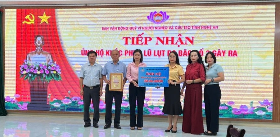 PV Power chung tay ủng hộ hỗ trợ đồng bào vùng lũ tỉnh Nghệ An”