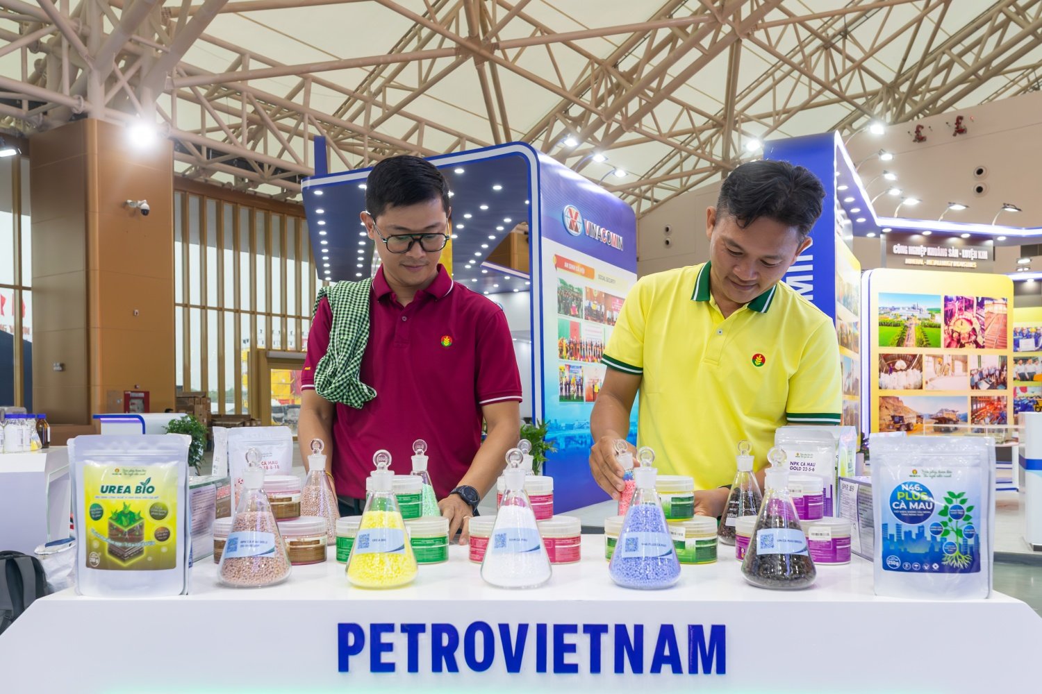 Close-up of Petrovietnam's booth at the National Achievements Exhibition 2025