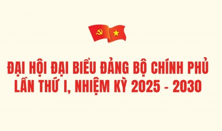 [INFOGRAPHIC] Đại hội đại biểu Đảng bộ Chính phủ lần thứ I, nhiệm kỳ 2025 - 2030
