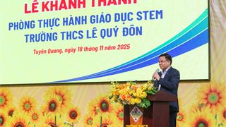 Petrovietnam khánh thành Phòng thực hành giáo dục STEM tại Trường THCS Lê Quý Đôn, tỉnh Tuyên Quang