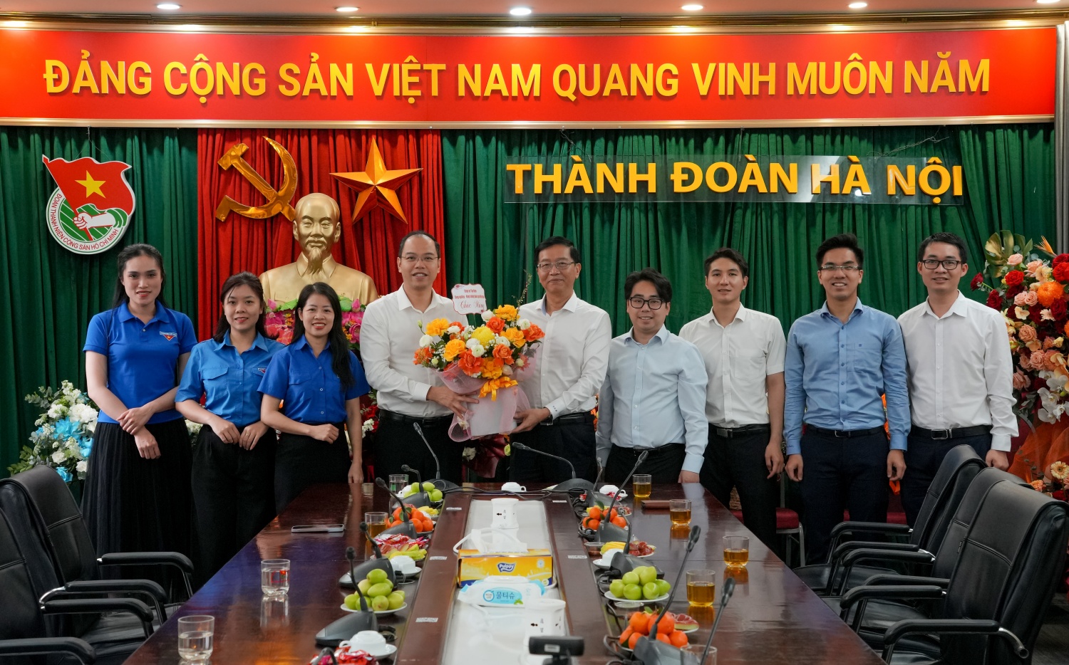 Petrovietnam chúc mừng Đoàn Thanh niên Chính phủ, Thành đoàn Hà Nội nhân kỷ niệm 95 năm Ngày thành lập Đoàn