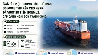 Gần 2 triệu thùng dầu thô Basrah (Iraq) cập cảng Nghi Sơn