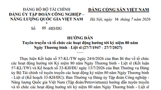 HƯỚNG DẪN Tuyên truyền và tổ chức các hoạt động hướng tới kỷ niệm 80 năm Ngày Thương binh - Liệt sĩ (27/7/1947 - 27/7/2027)