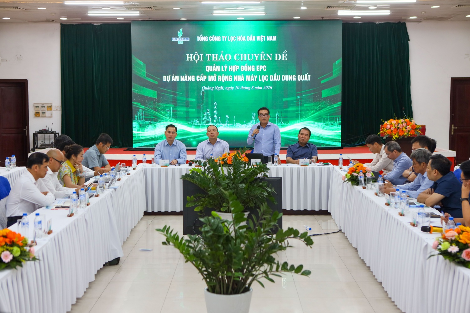 Nhấn mạnh tầm quan trọng của Dự án NCMR NMLD Dung Quất, Tổng Giám đốc BSR Nguyễn Việt Thắng yêu cầu đội ngũ nhân sự phải quản lý và triển khai công việc một cách chặt chẽ, kỹ lưỡng.